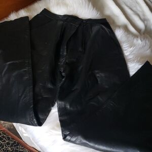 Ocean West Vintage Black Genuine Leather Pants